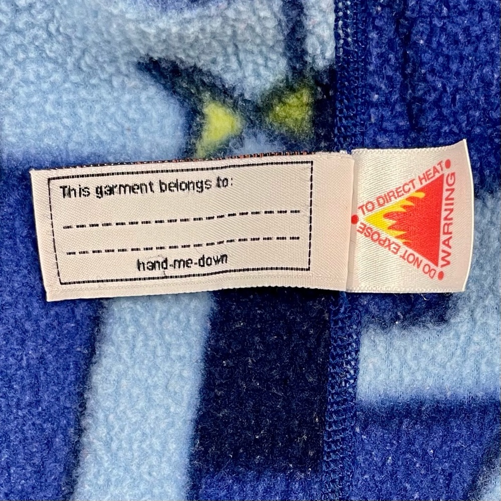 Patagonia Synchilla Fleece Jacket Boys 24M Girls Y2K 2004 Full Zip Hooded Fall - Picture 6 of 7